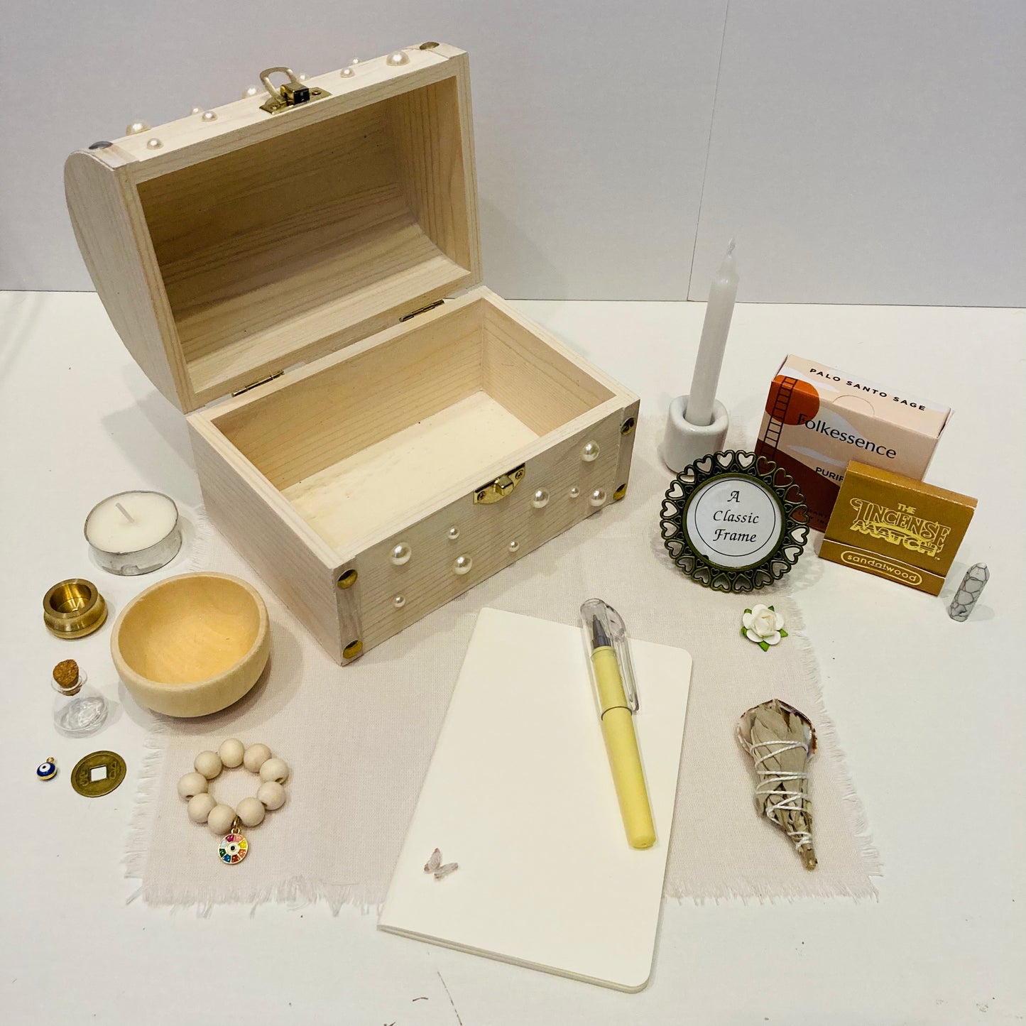Altar Box in Pearl White