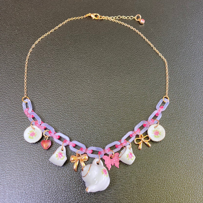 Tea Party Charm Necklace