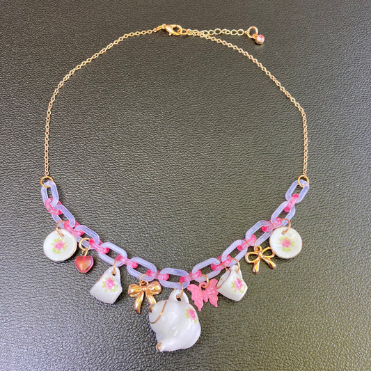 Tea Party Charm Necklace