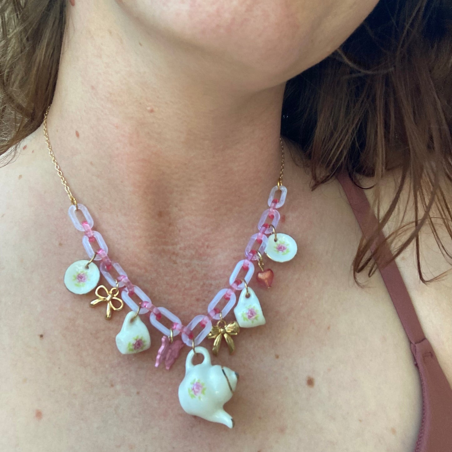 Tea Party Charm Necklace