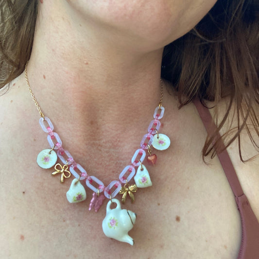 Tea Party Charm Necklace