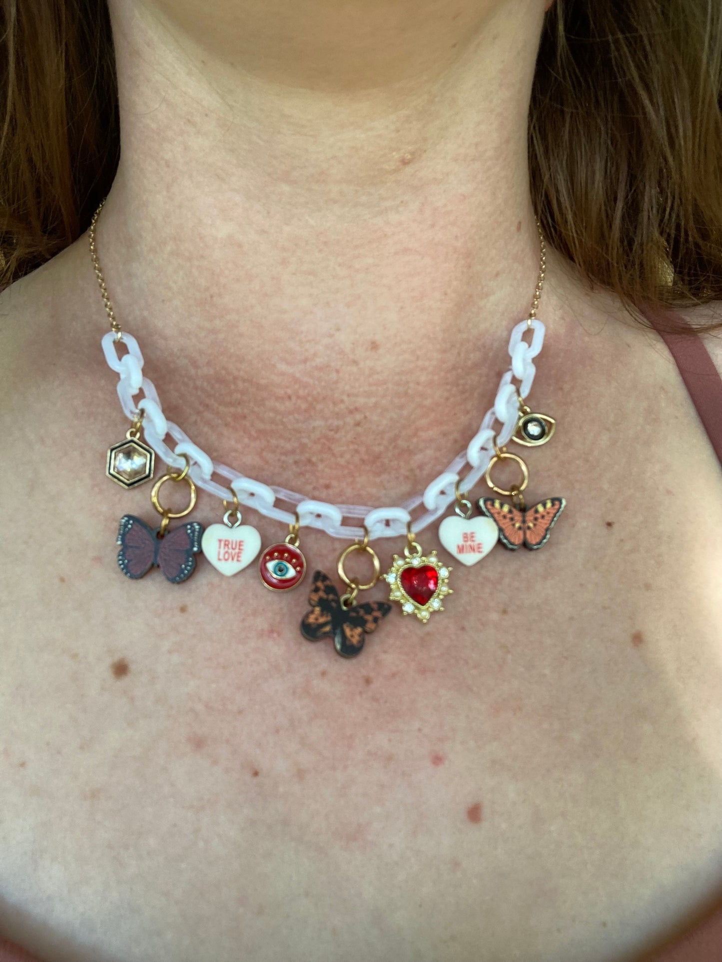 Mystical Monarch Charm Necklace