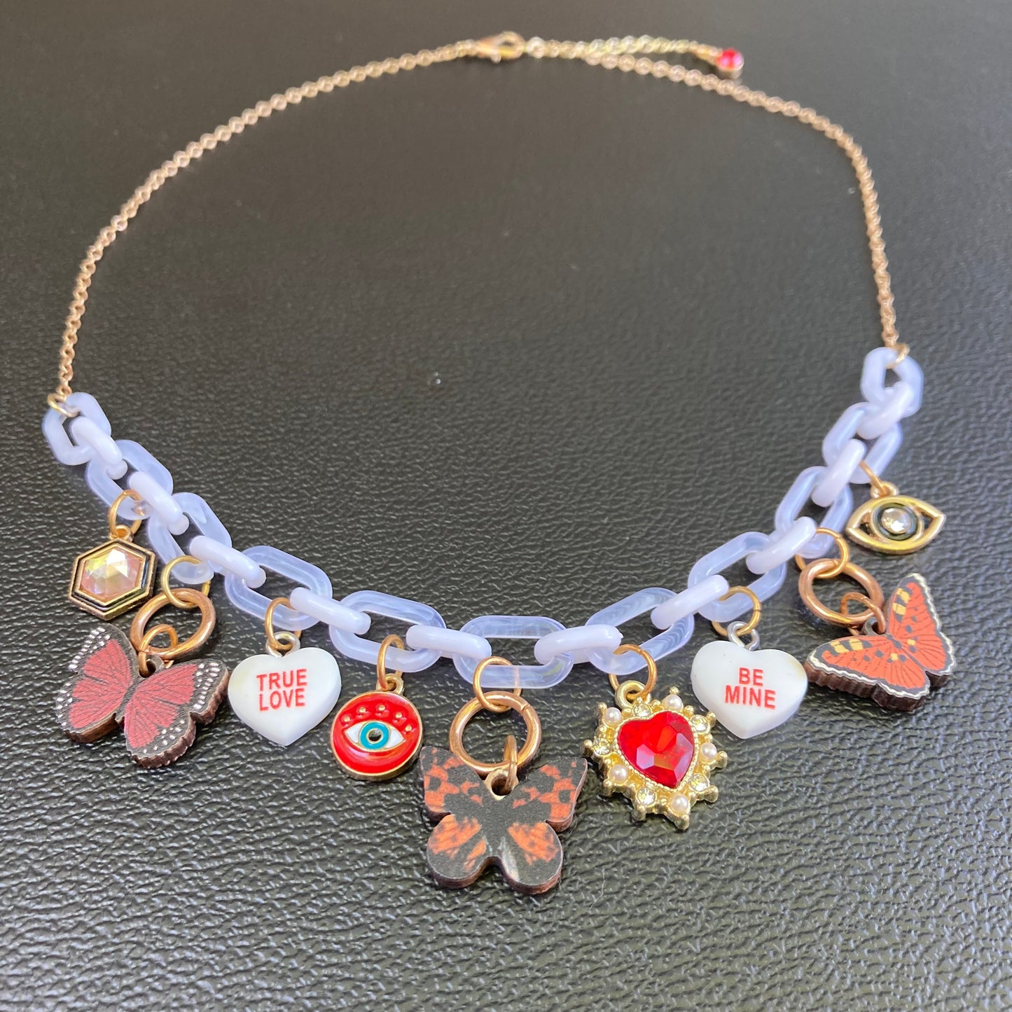 Mystical Monarch Charm Necklace