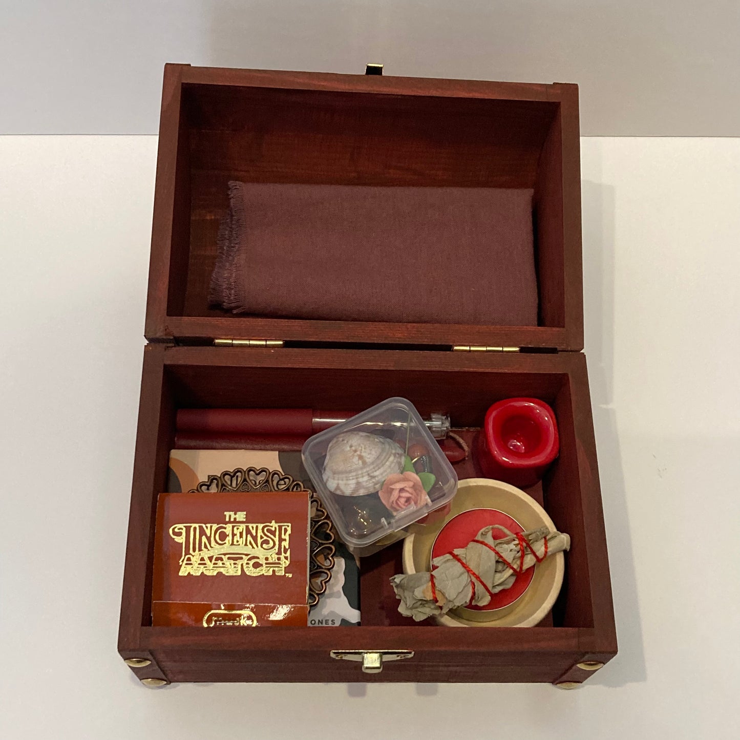 Altar Box in Dark Red