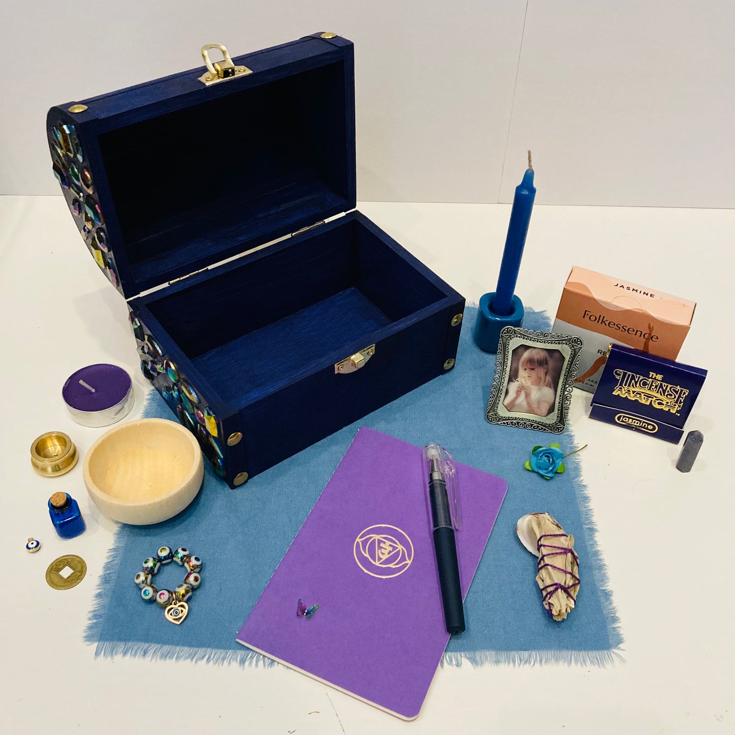 Altar Box in Indigo Dreams