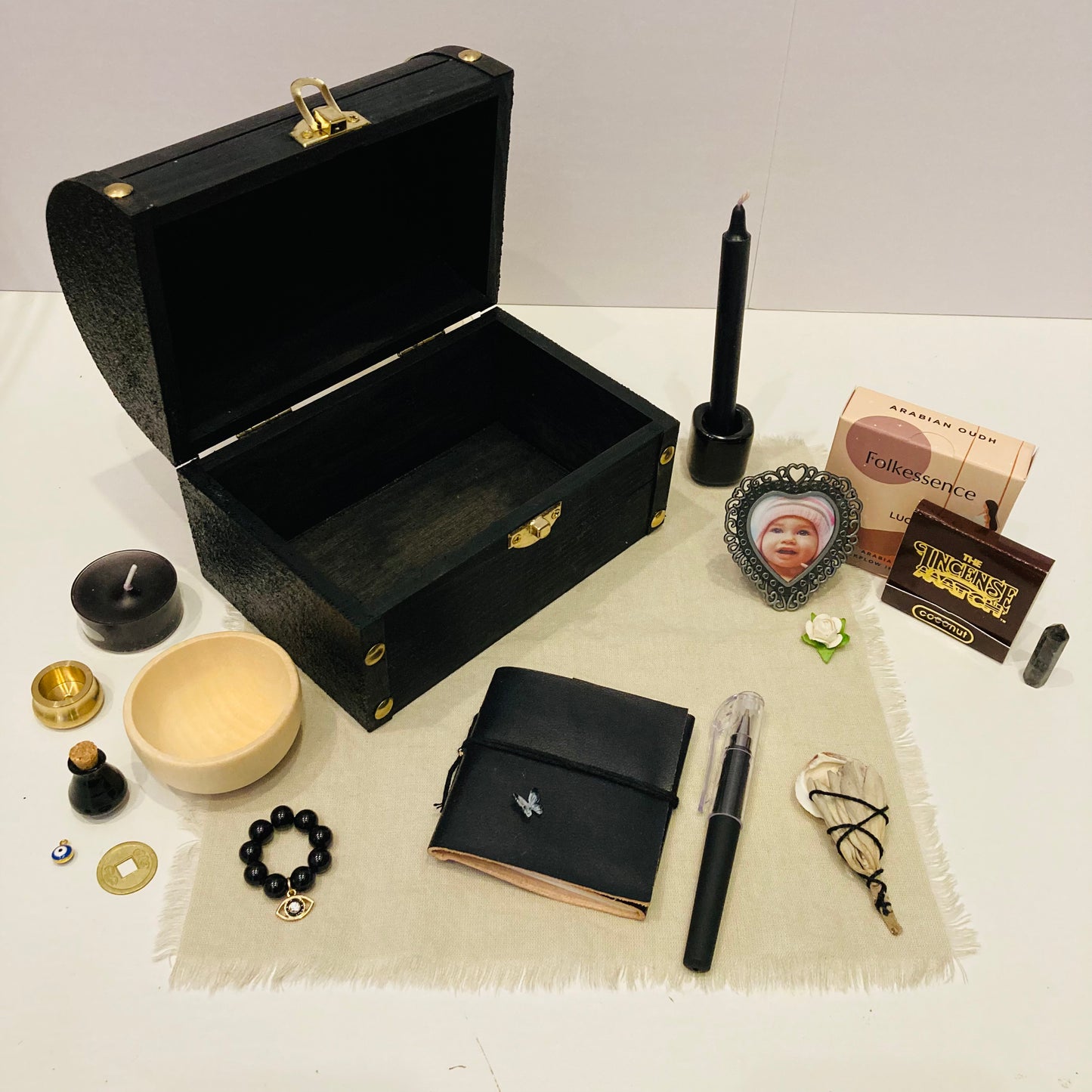 Altar Box in Glitter Black