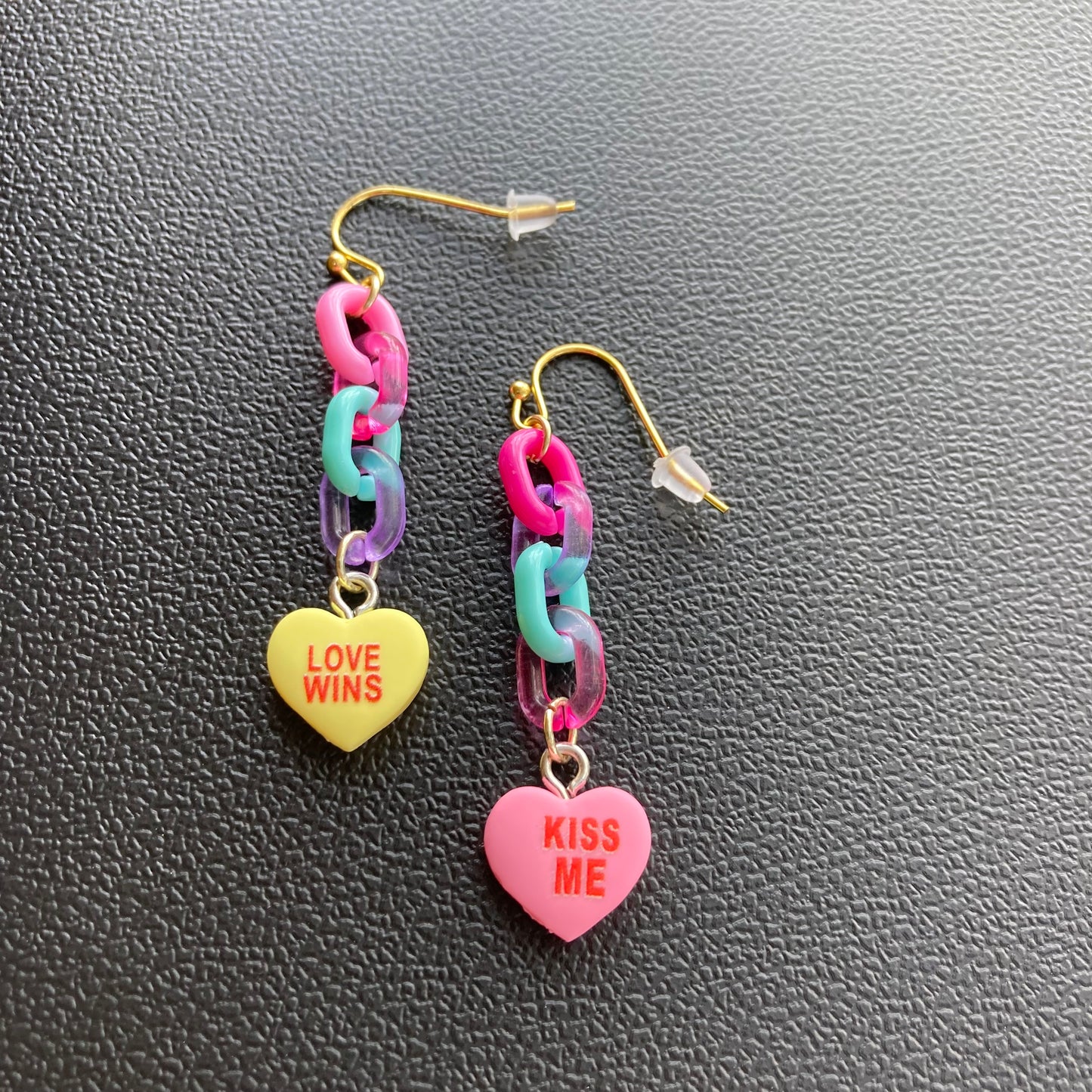 Sweet Heart Charm Earrings
