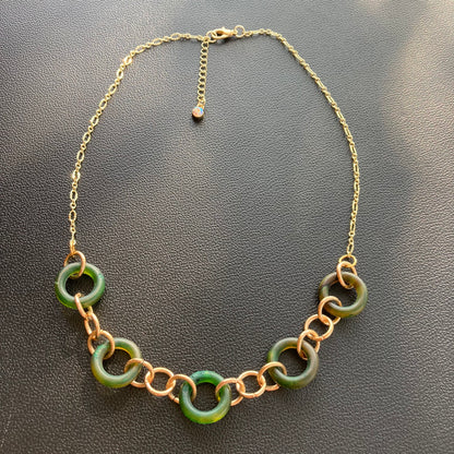 Green Loop de Loop Necklace