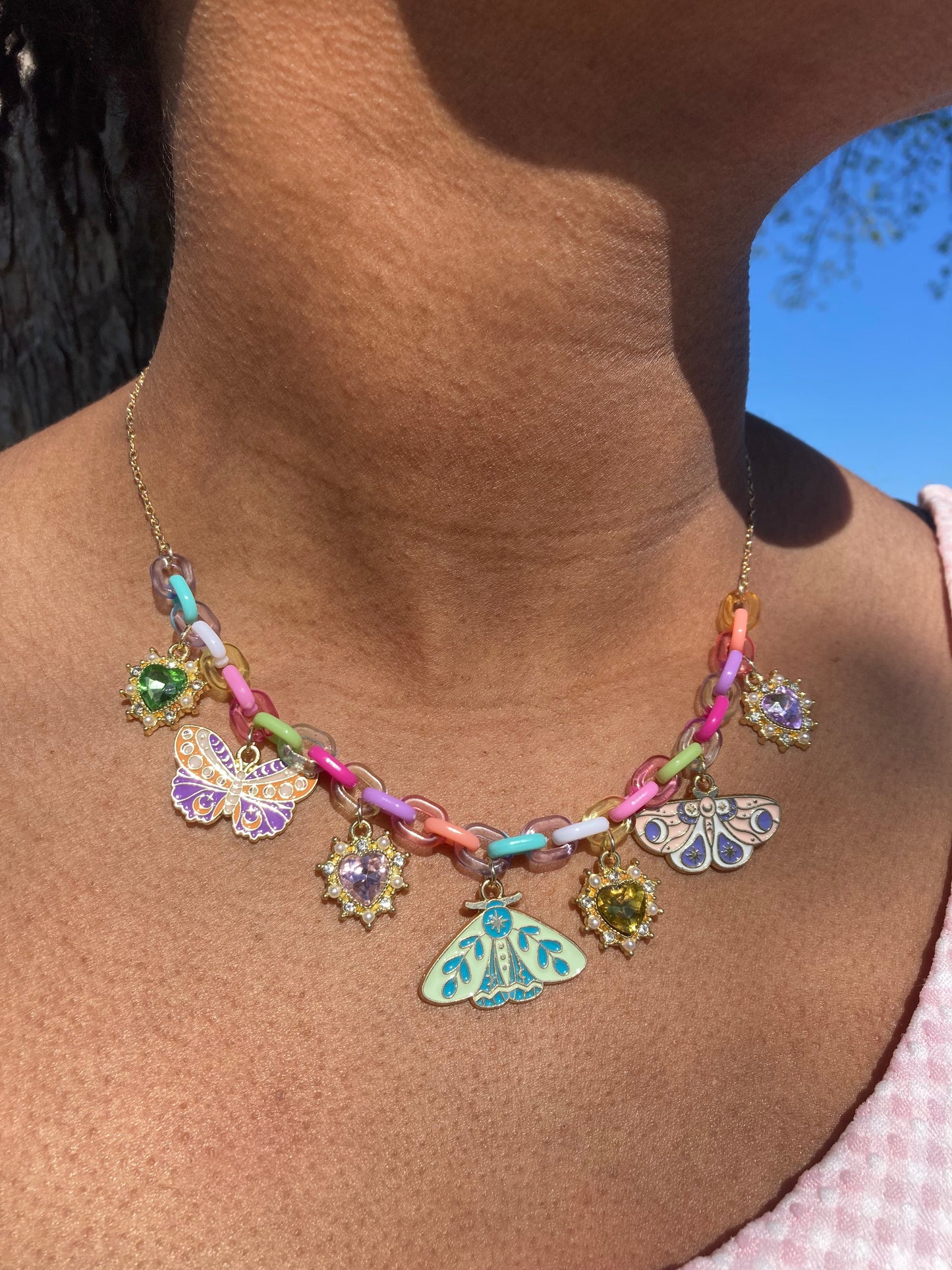 Butterfly Babe Charm Necklace